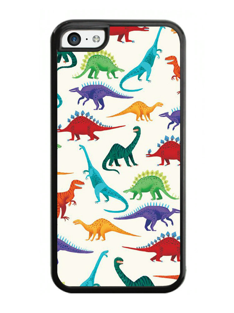 Dinosaurs Colourful Pattern Roar Jurassic Mammals Case for iPhone 5C